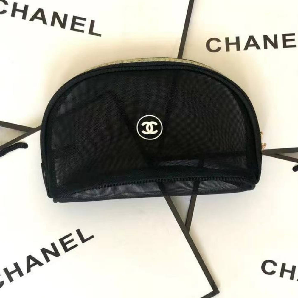 Chanel mesh cosmetic bag